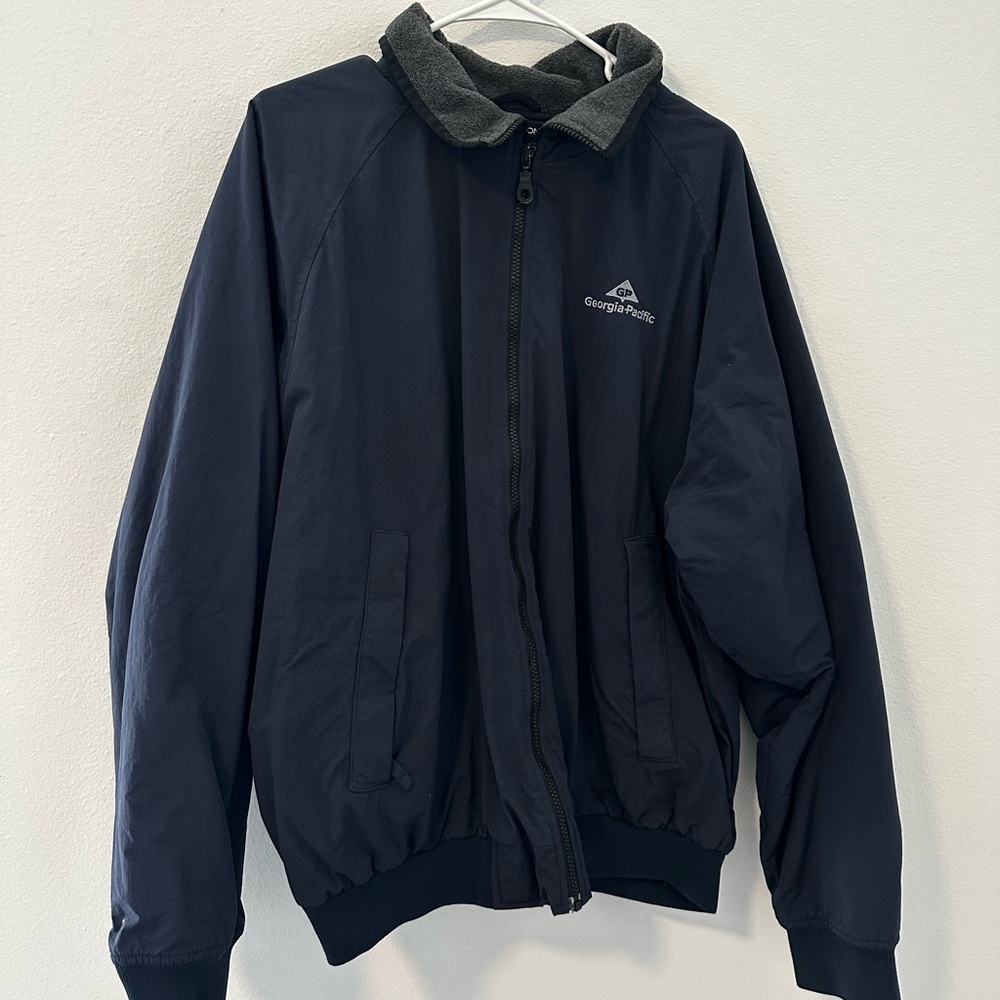 Men's Navy Blue Georgia Pacific Coat